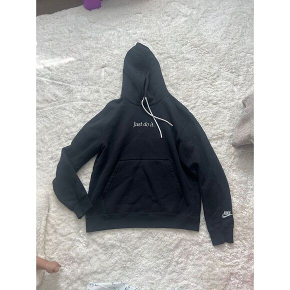 Nike Hoodie Black “Just Do It” size S - Picture 2 of 5
